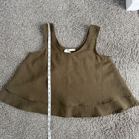 WINSOME | Brown Boxy Tiered Tank Top - Picture 6 of 6